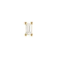Load image into Gallery viewer, Diamond Baguette Solitaire Prong Threadless End