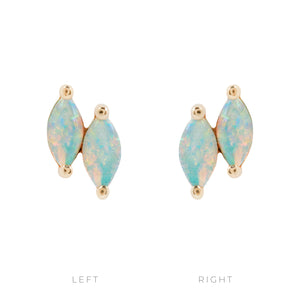 Double Zuri Marquise Opal Threadless End