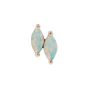 Double Zuri Marquise Opal Threadless End