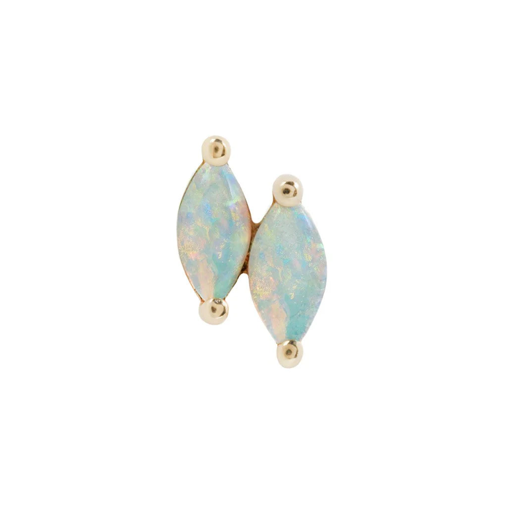 Double Zuri Marquise Opal Threadless End