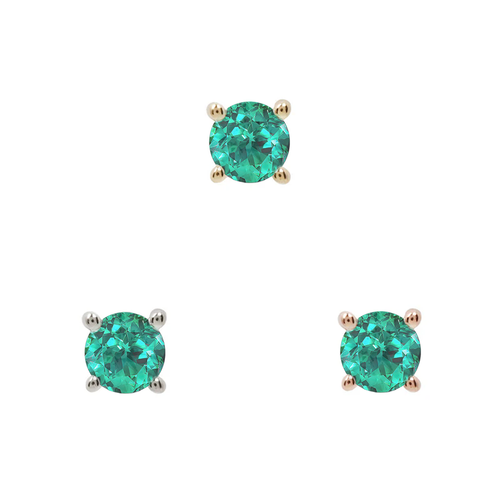 Emerald Prong Threadless End