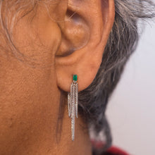 Load image into Gallery viewer, Baguette Chandelier Earring