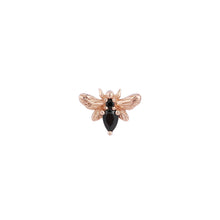 Load image into Gallery viewer, Bee Chic Black Spinel Threadless End