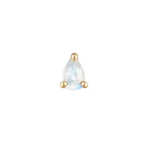 Rainbow Moonstone Pear Threadless End