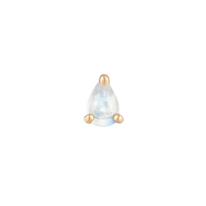 Rainbow Moonstone Pear Threadless End