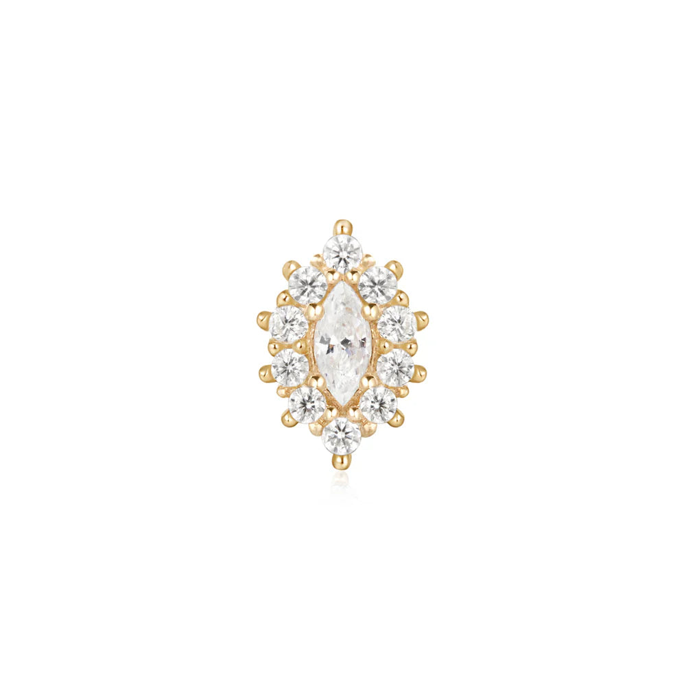 Marquise Halo Threadless End