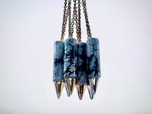 Load image into Gallery viewer, Natural Obsidian Spike Charm