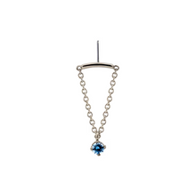 Load image into Gallery viewer, Glide with Diamond Threadless End (Pin on Top)