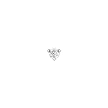 Load image into Gallery viewer, Diamond Round Solitaire Prong Threadless End (Various Sizes)