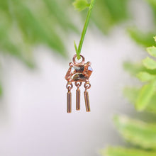 Load image into Gallery viewer, Freeform Faceted Mixed Color Garnet with 3 Bar Dangle Charm One-Of-A-Kind