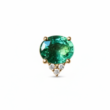 Load image into Gallery viewer, Oval Emerald Skye Threadless End - Limited Release
