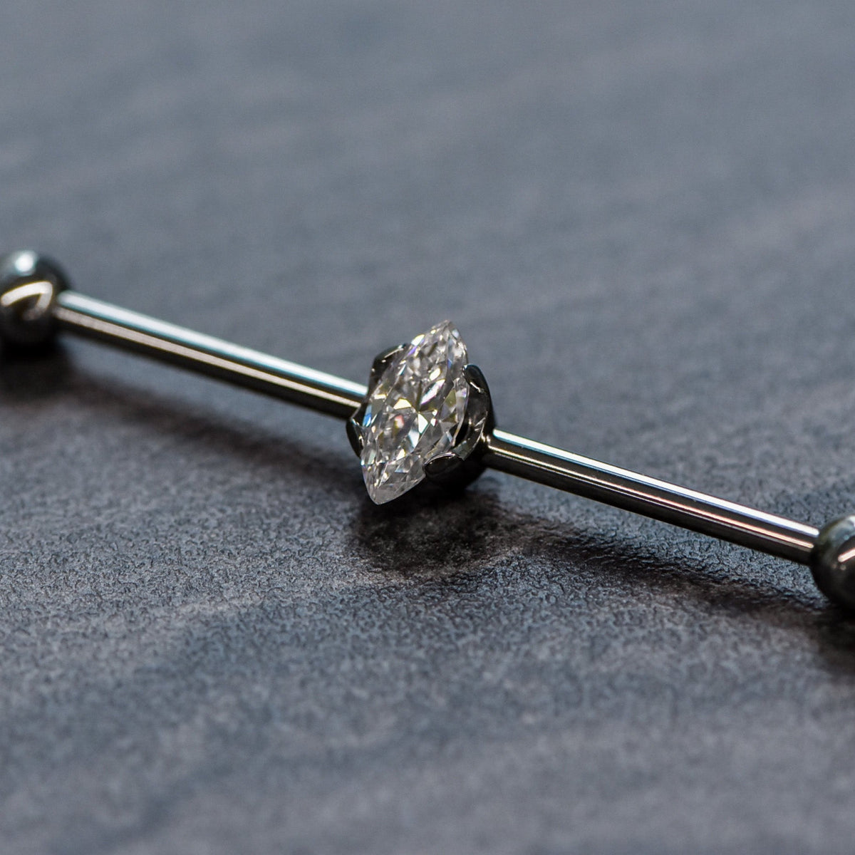 Piercing Pds Anatometal Double Side-Threaded Marquise 14G/12G Threaded End ...