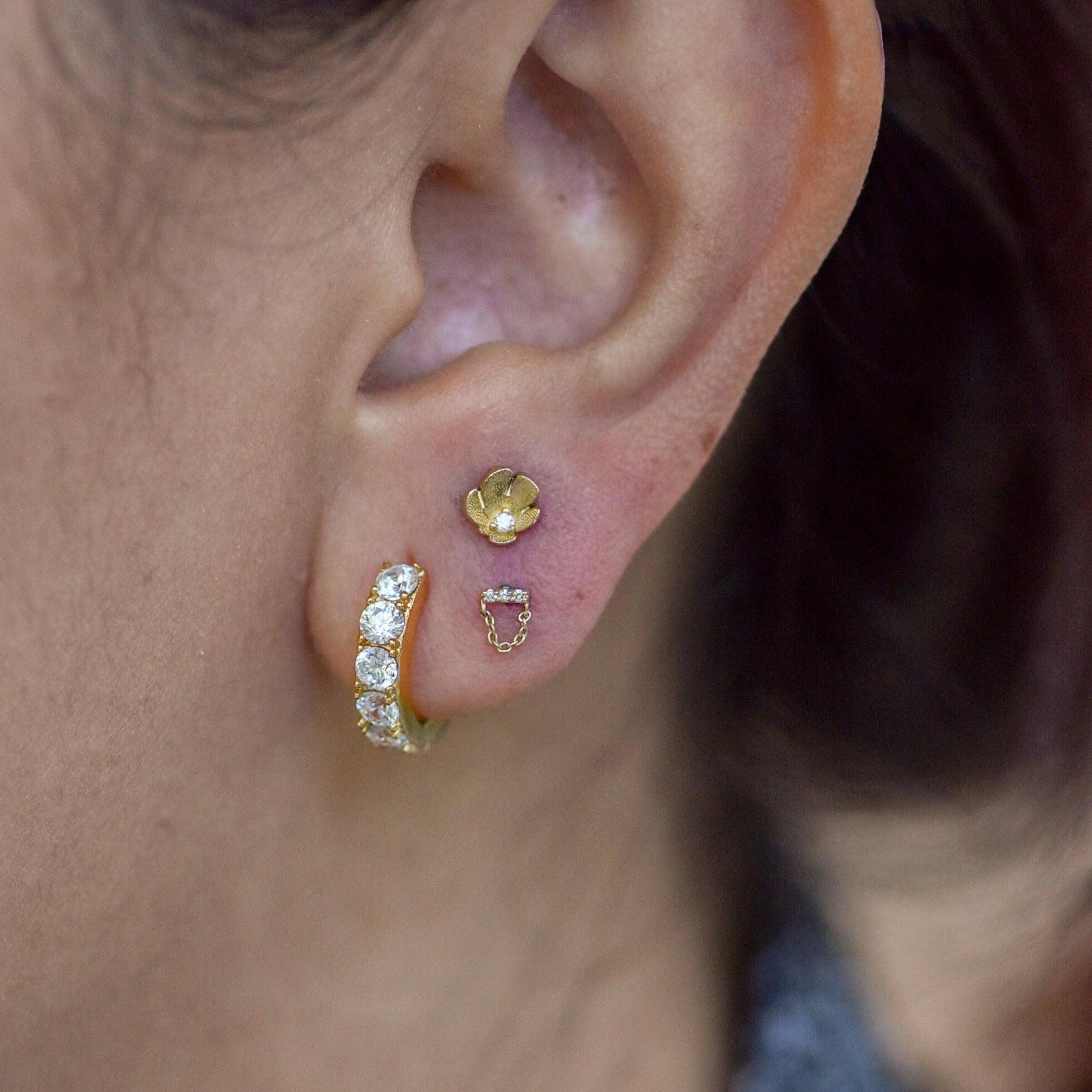 Piercing Pds Pupil Hall Dandy with Diamond Threadless End – Piercing Day Studio