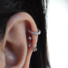 Load image into Gallery viewer, Diamond Pavé Huggie (Various Colors)