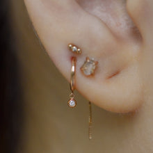 Load image into Gallery viewer, Diamond Droplet Huggie