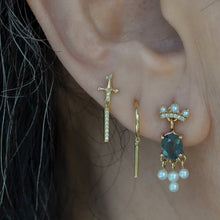 Load image into Gallery viewer, Needle Stoned with Diamonds Threadless End