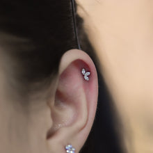 Load image into Gallery viewer, Titanium Marquise Cut Gem Fan Clusters - Monochrome