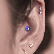 Load image into Gallery viewer, Pear Gem Threadless End (Various Colors)