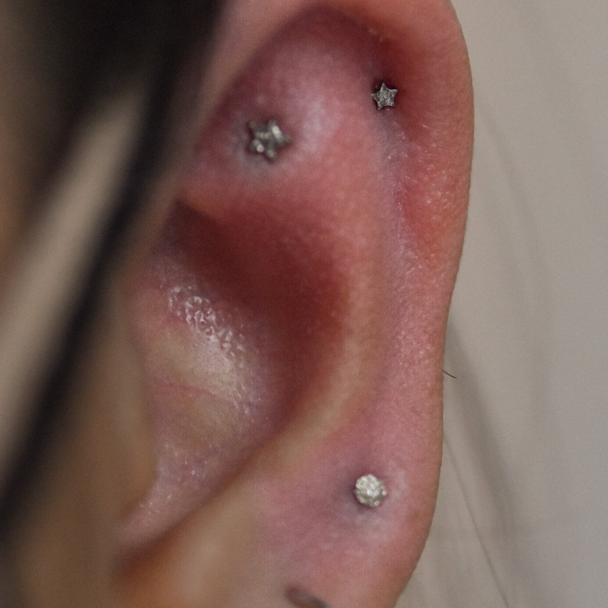 Textured Star Threadless End – Piercing Day Studio