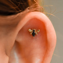 Load image into Gallery viewer, Bee Chic Black Spinel Threadless End