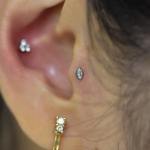 Load image into Gallery viewer, Marquise Cut Prong Gem Threadless End