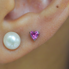 Load image into Gallery viewer, Heart Shaped Gem Threadless End