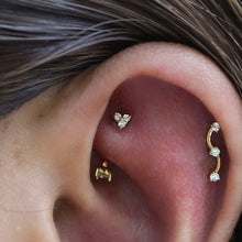 Load image into Gallery viewer, Trinity 3 Stone 16G Threaded End