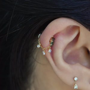 Chain with Dripping Moonstones (Various Lengths)