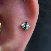 Load image into Gallery viewer, Tiny Pleades Threadless End (Various Gems)