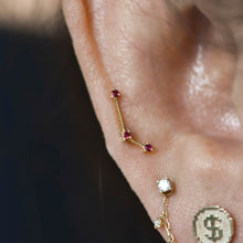 Load image into Gallery viewer, Astera 3 Faceted Gemstone Threadless End