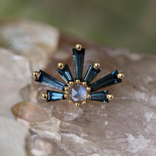 Load image into Gallery viewer, Half Supernova 14mm 16G/18G Threaded End (Various Stones)