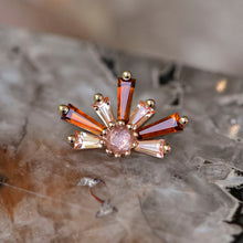 Load image into Gallery viewer, Half Supernova 14mm 16G/18G Threaded End (Various Stones)