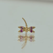 Load image into Gallery viewer, Damselfly Threadless End (Various Gems)