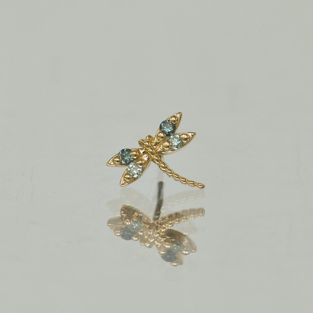 Damselfly Threadless End (Various Gems)