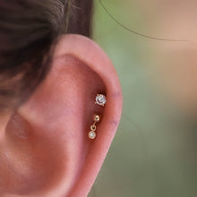 Load image into Gallery viewer, Prong Set CZ Threadless End