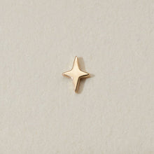 Load image into Gallery viewer, 4 Point Star Threadless End