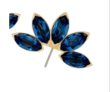 Load image into Gallery viewer, Side-set Marquise Fan With 5 Stones Threadless End