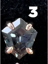 Load image into Gallery viewer, Claw Set Solitaire Faceted Freeform Sapphire Threadless End