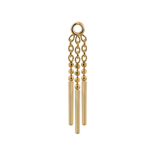 Stick Around Triple Strand Charm