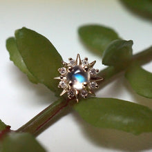 Load image into Gallery viewer, Surya Mini with Cabochon Gemstone Threadless End