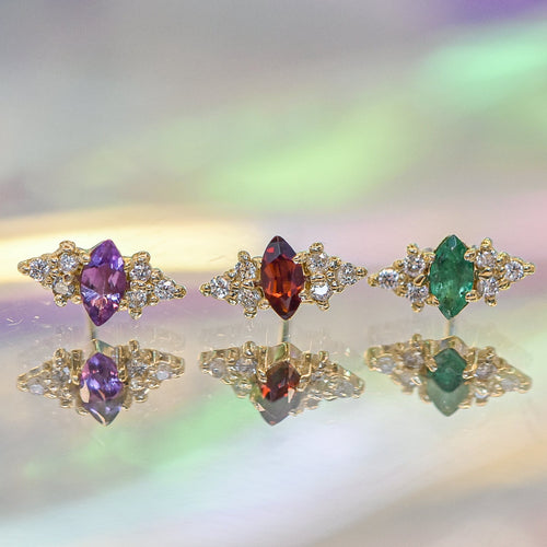 Mimosa Birthstone Threadless End (Various Colors)