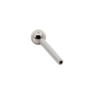 16G LeRoi Threaded Titanium Fixed Ball Barbell Post