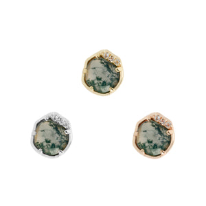 Vision Moss Agate Threadless End