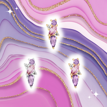 Load image into Gallery viewer, Visionary Amethyst + Pink Sapphire Threadless End