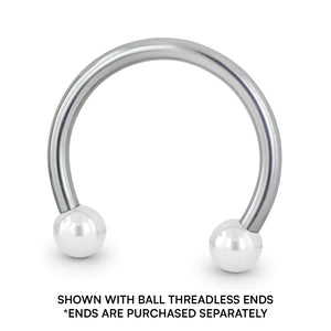Titanium Threadless Circular Barbell