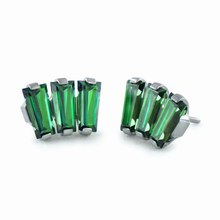 Load image into Gallery viewer, Baguette Cut Fan Cluster Threadless End