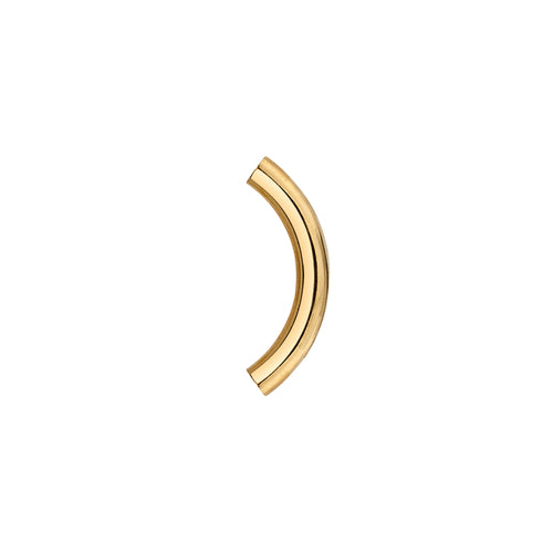 16G BVLA Solid Gold Threaded Curved Barbell (Shaft Only)