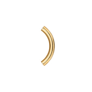 16G BVLA Solid Gold Threaded Curved Barbell (Shaft Only)