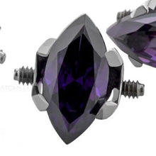 Load image into Gallery viewer, Double Side-Threaded Marquise 14G/12G Threaded End