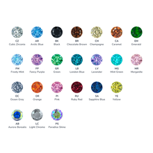 Load image into Gallery viewer, Titanium Bezel Set Two Gem Cabochon Cluster Threadless End
